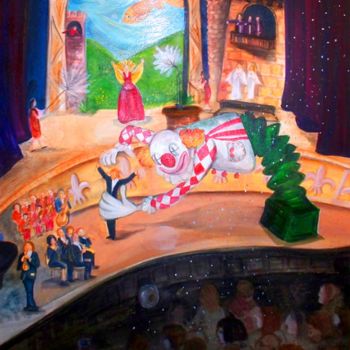 Zeichnungen mit dem Titel "MY NY - The Theatre…" von Limor Golan Nesher, Original-Kunstwerk