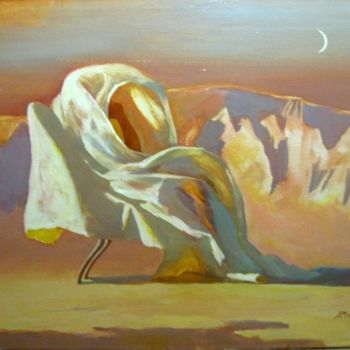 Pittura intitolato "Вечер (The evening)" da Lilia Muratova, Opera d'arte originale, Olio
