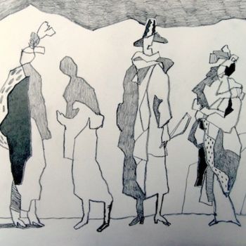 Zeichnungen mit dem Titel "Персонажи (Сaracter…" von Lilia Muratova, Original-Kunstwerk, Andere