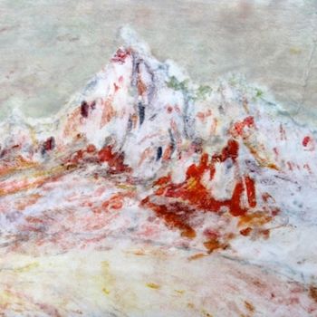 Картина под названием "Крымские горы (Crim…" - Лиля Муратова, Подлинное произведение искусства, Масло