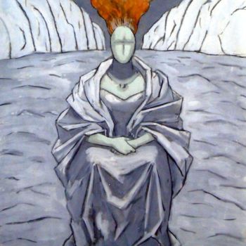 Рисунок под названием "Другая. (Aljent)" - Лиля Муратова, Подлинное произведение искусства, Темпера
