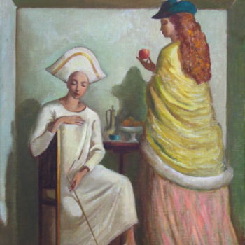 Pittura intitolato "Завтрак. (Breakfast…" da Lilia Muratova, Opera d'arte originale, Olio