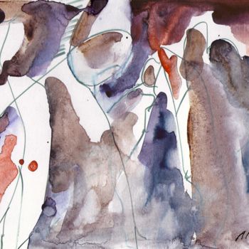 Рисунок под названием "Без названия" - Лиля Муратова, Подлинное произведение искусства, Акварель