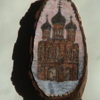 Pintura intitulada "Eglise Orthodoxe pe…" por Lina Deglise, Obras de arte originais, Acrílico