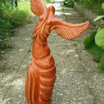 Sculpture titled "ENVOL" by Vesselina, Original Artwork, Terra cotta