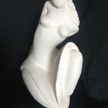 Sculptuur getiteld "BLANCHE" door Vesselina, Origineel Kunstwerk, Terra cotta