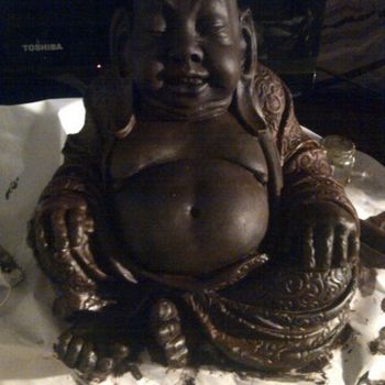 Sculpture intitulée "boudha à vendre" par Lincée, Œuvre d'art originale