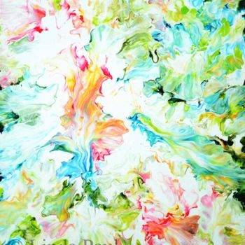 Pittura intitolato "Tropical Rain Fores…" da Linda Paul, Opera d'arte originale, Acrilico