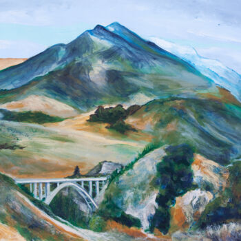 Painting titled "Little Tujunga" by Linda Armstrong, Original Artwork, Acrylic