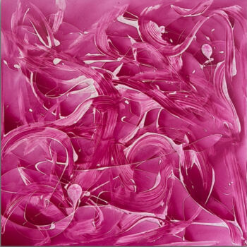 Pintura titulada "Pink" por Linda Mcfetridge, Obra de arte original, Acrílico Montado en Bastidor de camilla de madera