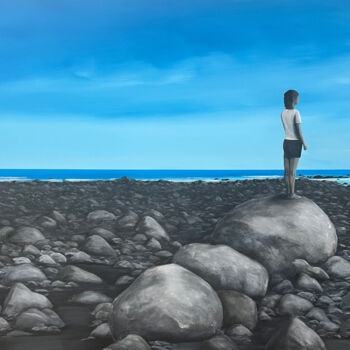 Картина под названием "Beyond Me" - Linda Mcfetridge, Подлинное произведение искусства, Акрил Установлен на Деревянная рама…