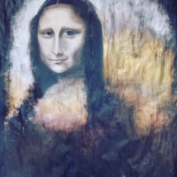 Ζωγραφική με τίτλο "Mona" από Linda Omouri, Αυθεντικά έργα τέχνης, Ακρυλικό