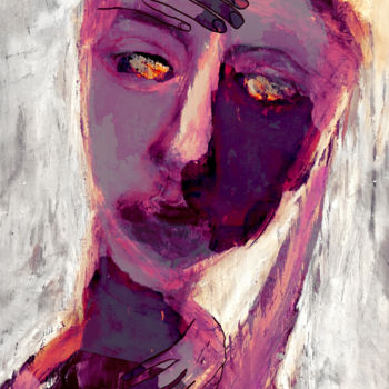 Digital Arts titled "ROSA" by Linda Vachon, Original Artwork, Digital Painting