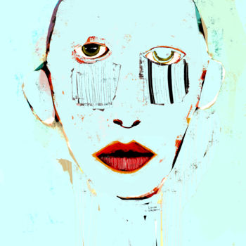 Цифровое искусство под названием "DORIS" - Linda Vachon, Подлинное произведение искусства, Цифровая живопись