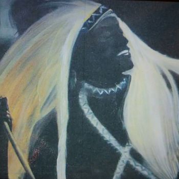 Malerei mit dem Titel "Kodo Ruyenzi, Rwand…" von Linda Vanden Abeele, Original-Kunstwerk, Öl