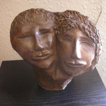 Skulptur mit dem Titel ""TOI et MOI"" von Linda Grandpierre, Original-Kunstwerk