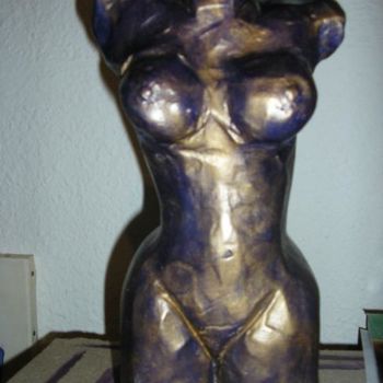 Sculpture intitulée ""BUSTE 2"" par Linda Grandpierre, Œuvre d'art originale