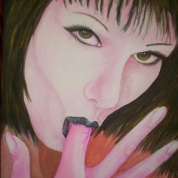 Pittura intitolato "Finger Licking" da Linda Obrien, Opera d'arte originale
