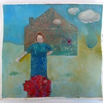 Картина под названием "Grandma Rose" - Linda Rosenfield, Подлинное произведение искусства, Масло