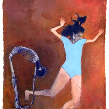 Painting titled "Leap of Faith" by Linda Rosenfield, Original Artwork