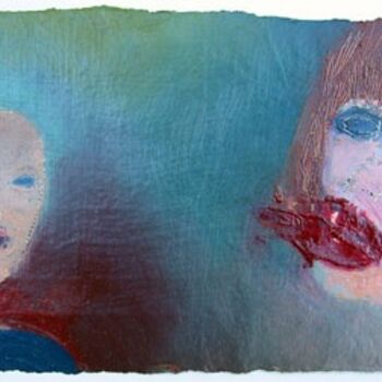 Картина под названием "Shriek" - Linda Rosenfield, Подлинное произведение искусства, Масло