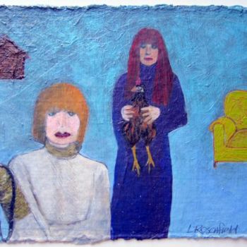 Painting titled "Pairs - Occupations" by Linda Rosenfield, Original Artwork