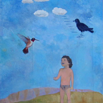 Digital Arts titled "Hummingbird" by Linda Rosenfield, Original Artwork