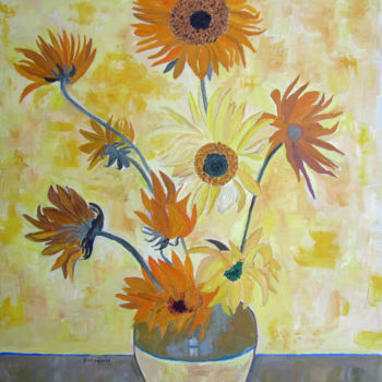 Картина под названием "Homage to Vincent #…" - Linda Rosenfield, Подлинное произведение искусства
