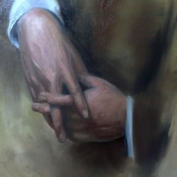 Painting titled "Painting hands(Stud…" by L.Jakobsson, Original Artwork