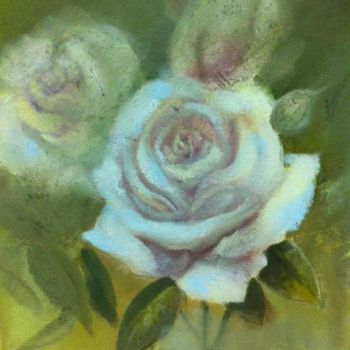 Painting titled "Roses" by L.Jakobsson, Original Artwork