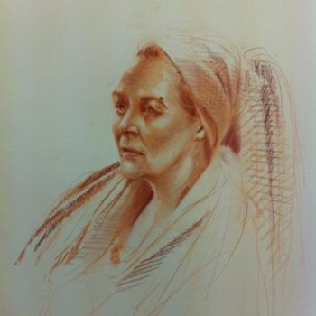 Painting titled "Portrait" by L.Jakobsson, Original Artwork