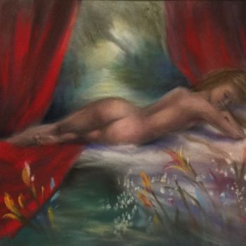 Peinture intitulée "Between dream and d…" par L.Jakobsson, Œuvre d'art originale