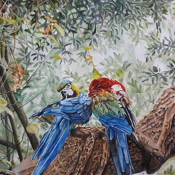 Painting titled "Enchanted" by Lindsay Gray, Original Artwork, Watercolor