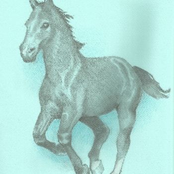 Drawing titled "horse2.jpg" by Lindsay Wright, Original Artwork