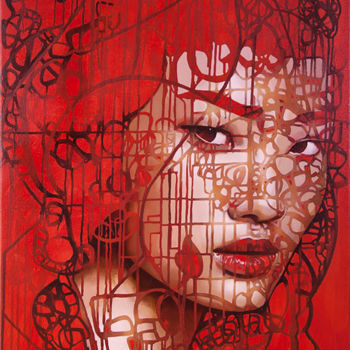 Painting titled "Zhuang 03" by Line.C, Original Artwork, Oil