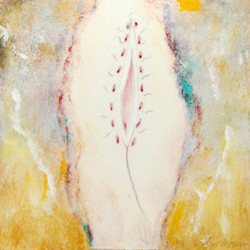 Peinture intitulée "Virginité" par Line Blouin, Œuvre d'art originale, Acrylique