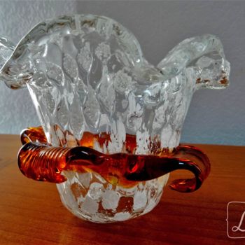 "Photophore  verre s…" başlıklı Artcraft Lin-Et-Patine tarafından, Orijinal sanat, Ev dekoru