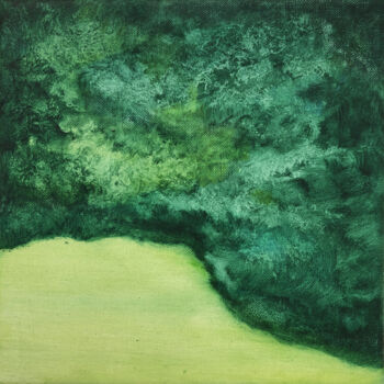 Pittura intitolato "Spring-Water 2" da Linge Meng, Opera d'arte originale, Olio