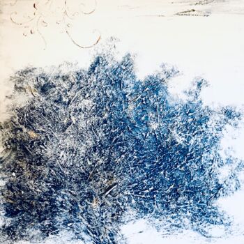 Peinture intitulée "Albero nella neve" par Lino Scerbo, Œuvre d'art originale, Acrylique Monté sur Châssis en bois