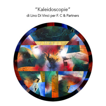 Σκίτσο με τίτλο ""Kaleidoscopie " Li…" από Lino Di Vinci, Αυθεντικά έργα τέχνης, Φωτιστικό