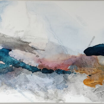 Malarstwo zatytułowany „Tableau abstrait Li…” autorstwa Linsey, Oryginalna praca, Akryl Zamontowany na Drewniana rama noszy