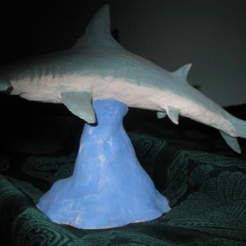 Скульптура под названием "акула-молот" - Lion82, Подлинное произведение искусства, Керамика