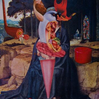 Collages titled "La Bête en Marge du…" by Lioncaresse, Original Artwork