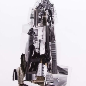 Collages intitulée "Monument pour Tetsuo" par Lioncaresse, Œuvre d'art originale