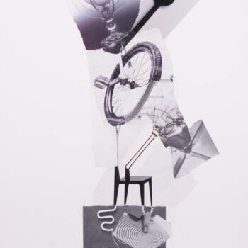 Collages getiteld "Chaise pour Marcel" door Lioncaresse, Origineel Kunstwerk