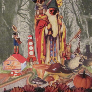 Collages intitolato "Yülé im Elsass" da Lioncaresse, Opera d'arte originale