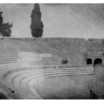 Fotografia intitolato "Sténopé.  Pompeï." da Lionel Boscher, Opera d'arte originale, fotografia a pellicola