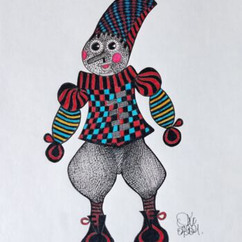Drawing titled "PINOT KIO" by Lionel Hosxe, Original Artwork, Ink