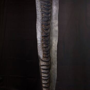 Скульптура под названием "scaryfish" - Lionel Le Coq, Подлинное произведение искусства, Дерево