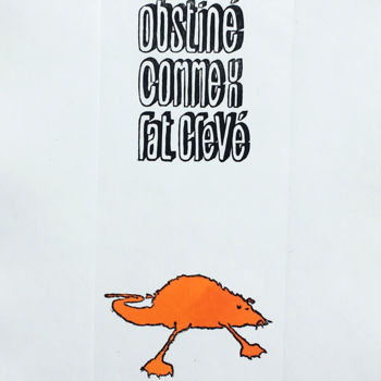 「Obstiné」というタイトルの製版 Aude Lionel Marie D'Arcによって, オリジナルのアートワーク